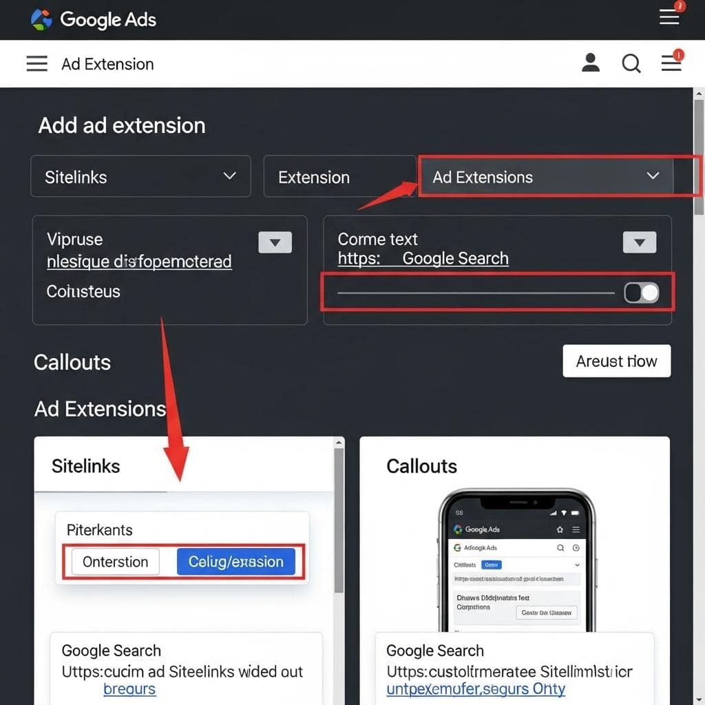 add ad extension - اشتباهات در متن تبلیغات گوگل ادز