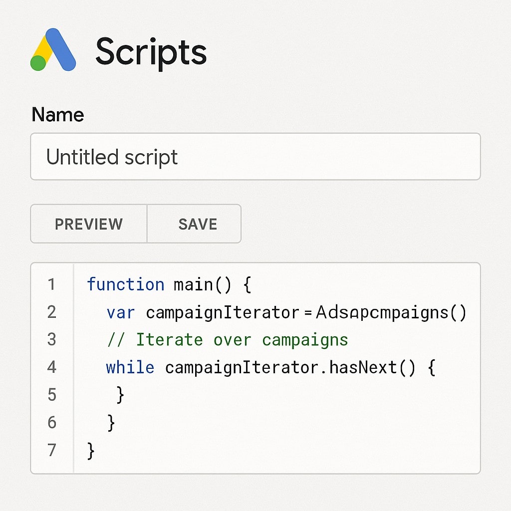 Google Ads Script Gallery