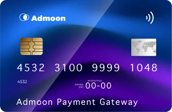vank card in blue